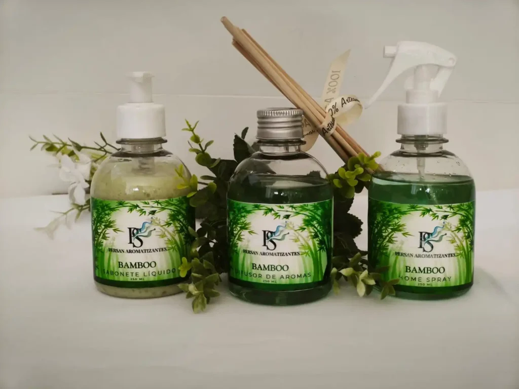 inta a energia revitalizante da natureza invadir sua casa com o Kit Aromatizador Persan Bamboo.