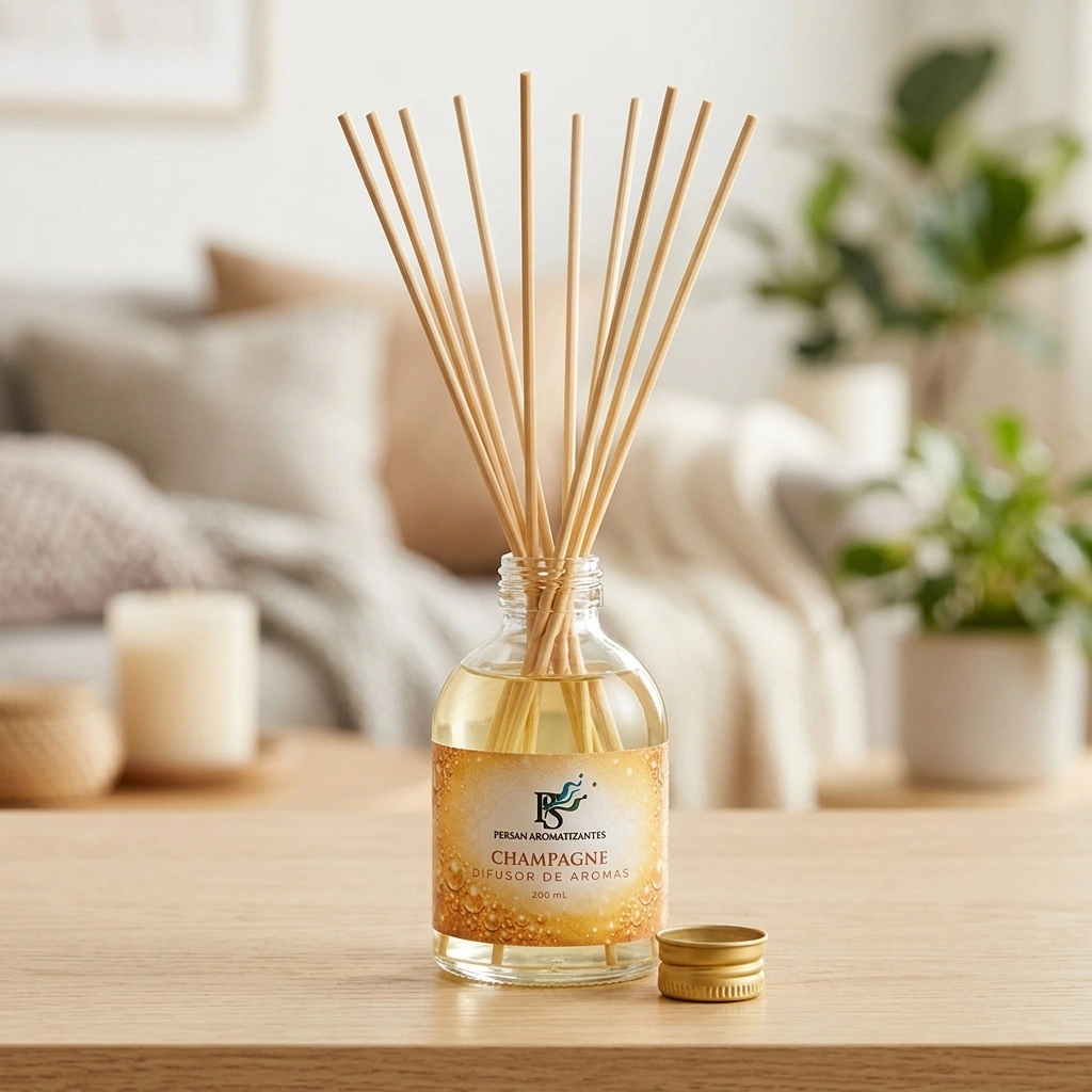 Sua sala com o Difusor de Aromas Champagne Persan Aromatizantes - Casa Cheirosa é uma delícia