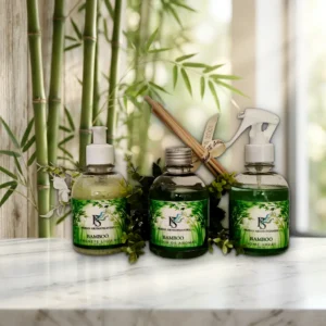 Kit Aromatizador Bamboo com Difusor - Home Spray e Água para Lençóis Decorado