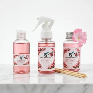 Nosso Kit Aromatizador Butterfly - Difusor - Home Spray e Sabonete Líquido