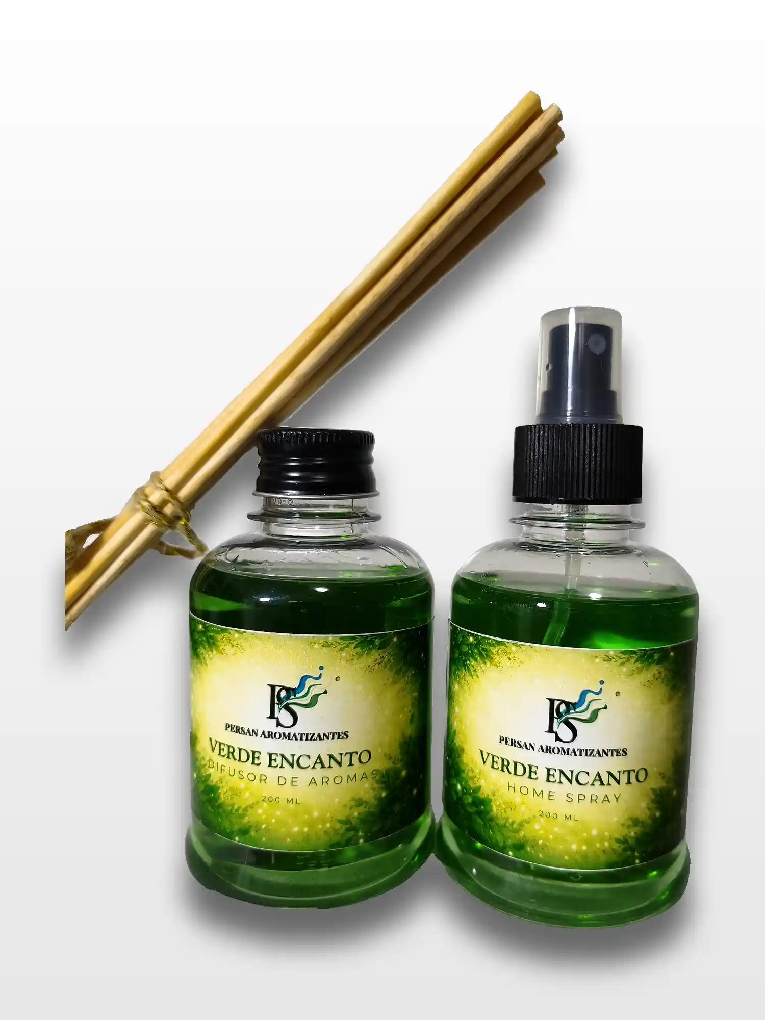Kit Aromatizante Verde Encanto 2 produtos - Difusor e Home Spray