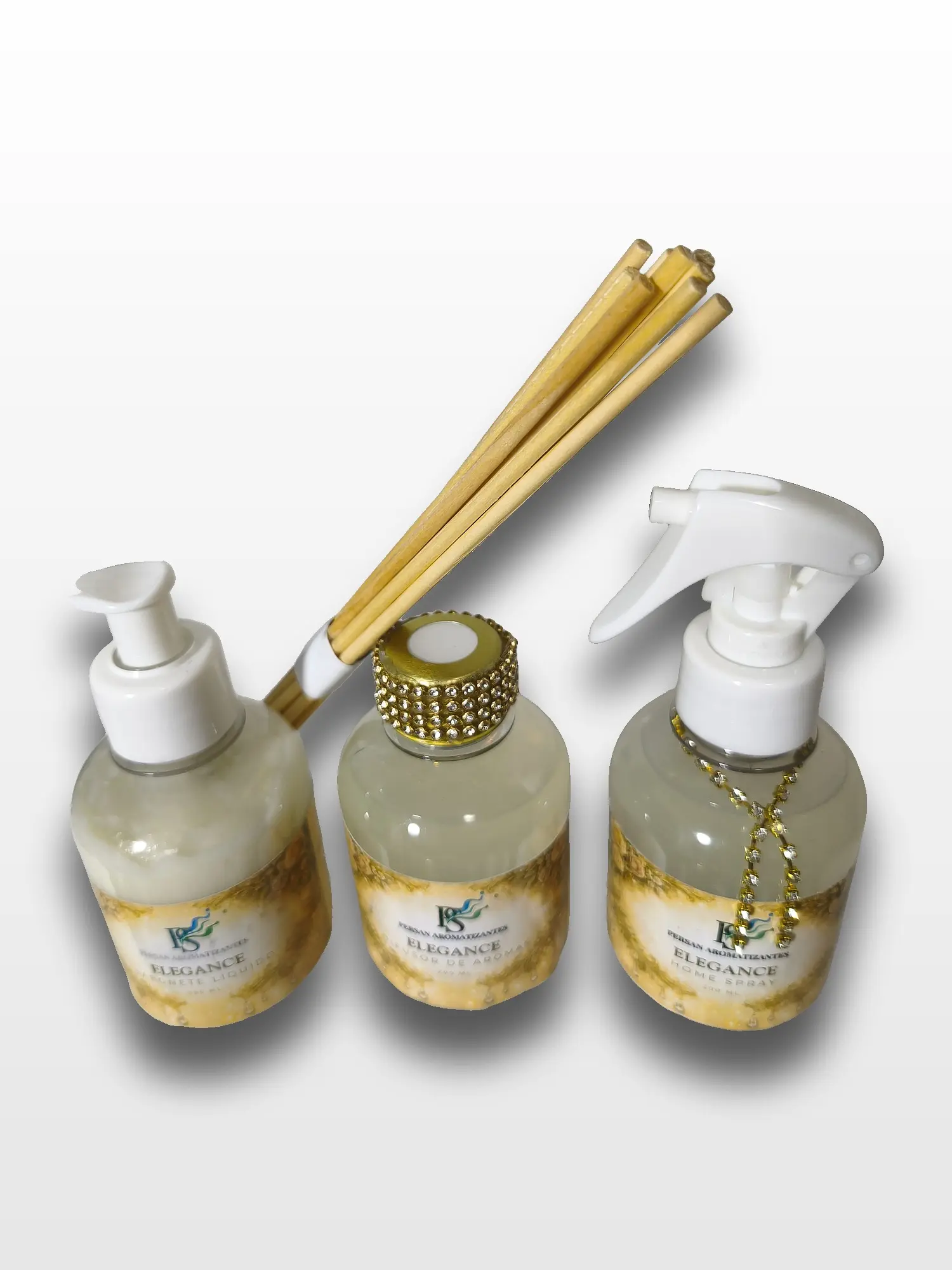Kit Aromatizante para Apartamento Elegance - Difusor - Home Spray e Água para Lençóis