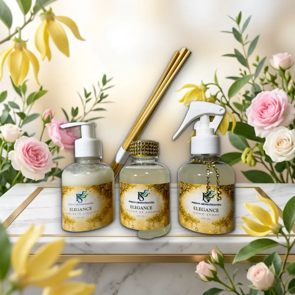 Kit Aromatizante Elegance para Casa - Difusor - Home Spray e Água para Lençóis Decorado