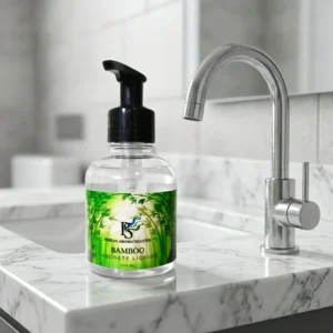 Sabonete Líquido Aroma Bamboo no Banheiro Luxo a natureza em suas mãos
