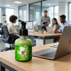 Sabonete Líquido Aroma Bamboo no Escritório Decorado