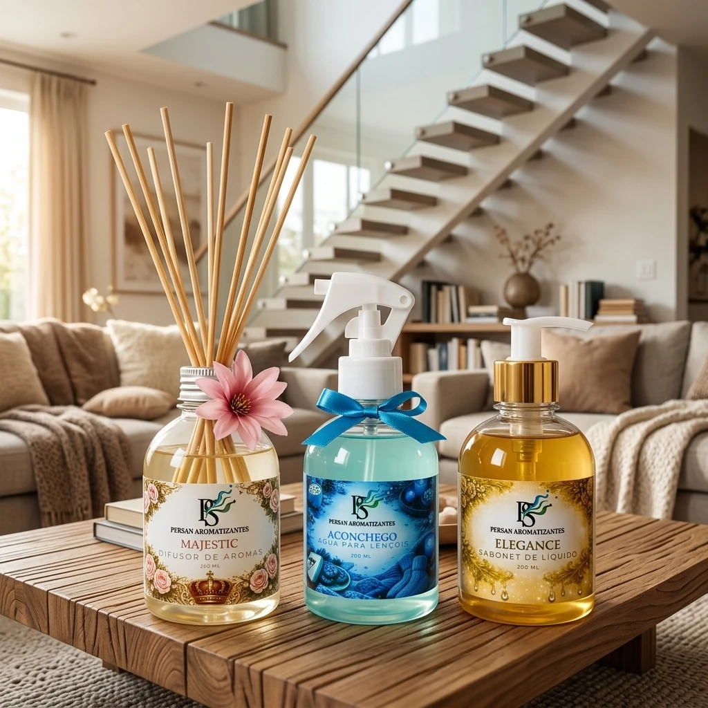 O Aroma do Luxo Silencioso: Difusores Artesanais na Decoração Três aromas que definem o Luxo Silencioso da Persan