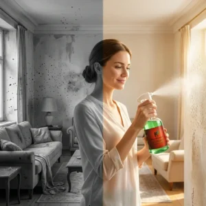 Antes e depois com aplicação do Neutralizador de Odores Neutralix da Persan
